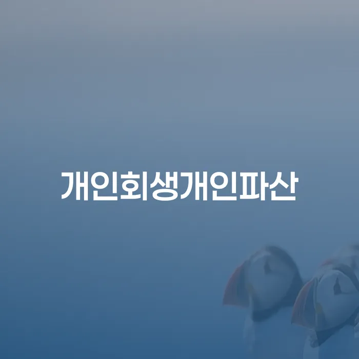 개인신용회복지원제도 개인회생 문제해결방법 이렇게 됩니다.