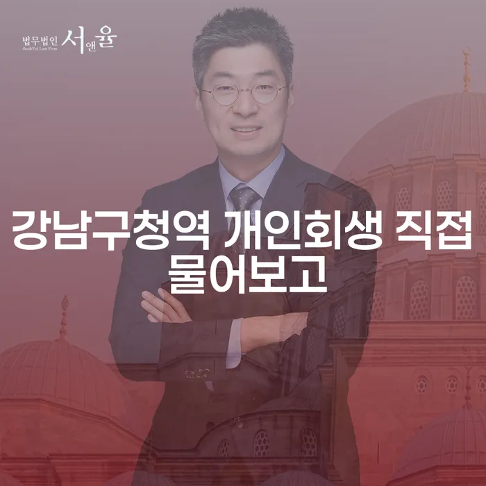강남구청역 개인회생 직접 물어보고