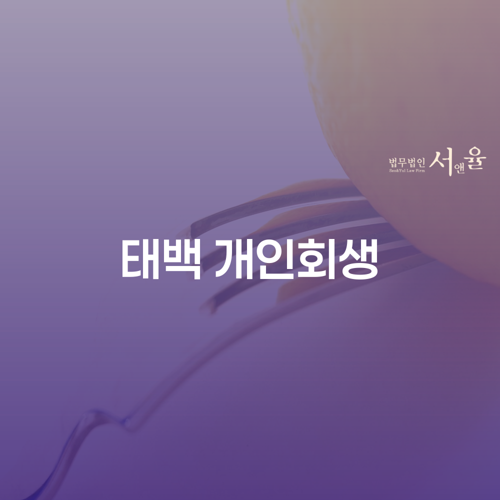 태백 개인회생을 통한 경제적 재기